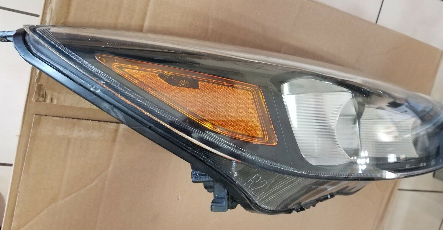 Headlamp Ford Focus 2015-2018 Black Right side OEM Halogen